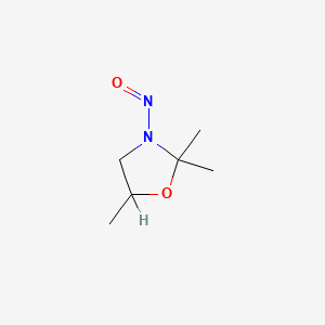 molecular formula C6H12N2O2 B3061263 N-Nitroso-2,2,5-trimethyl-1,3-oxazolidine CAS No. 77400-46-5