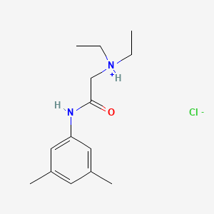 molecular formula C14H23ClN2O B3061266 Acetanilide, 2-(diethylamino)-3',5'-dimethyl-, hydrochloride CAS No. 77966-82-6