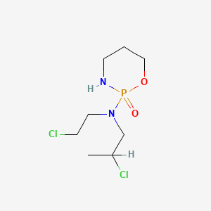 molecular formula C8H17Cl2N2O2P B3061268 四氢-2-(N-(2-氯乙基)-N-(2-氯丙基)氨基)-2H-1,3,2-恶唑磷杂环-2-氧化物 CAS No. 78149-83-4