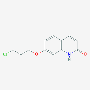 molecular formula C12H12ClNO2 B3061273 7-(3-Chloropropoxy)quinolin-2(1H)-one CAS No. 79145-59-8