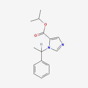 molecular formula C15H18N2O2 B3061274 1-甲基乙基 1-(1-苯乙基)-1H-咪唑-5-羧酸酯 CAS No. 792842-51-4