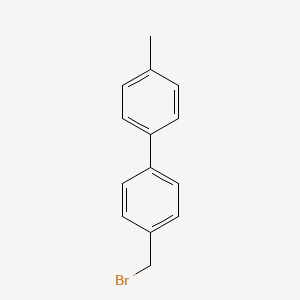 molecular formula C14H13B B3061275 1,1'-Biphenyl, 4-(bromomethyl)-4'-methyl- CAS No. 79757-93-0