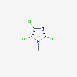 molecular formula C4H3Cl3N2 B3061296 2,4,5-Trichloro-1-methyl-1H-imidazole CAS No. 873-25-6