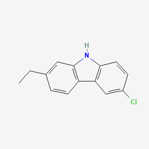 molecular formula C14H12ClN B3061309 6-Chloro-2-ethyl-9H-carbazole CAS No. 92841-23-1
