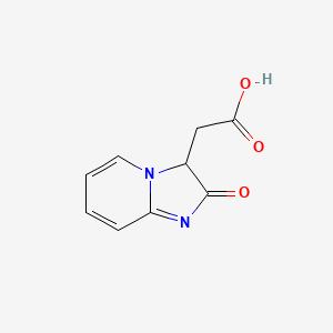 molecular formula C9H8N2O3 B3061316 咪唑并[1,2-a]吡啶-3-乙酸，2,3-二氢-2-氧代- CAS No. 95600-30-9