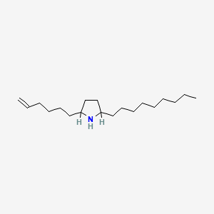 molecular formula C19H37N B3061339 2-Hex-5-enyl-5-nonylpyrrolidine CAS No. 100594-88-5