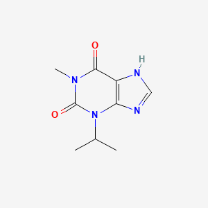 molecular formula C9H12N4O2 B3061362 3-Isopropyl-1-methyl-3,7-dihydro-purine-2,6-dione CAS No. 102284-72-0