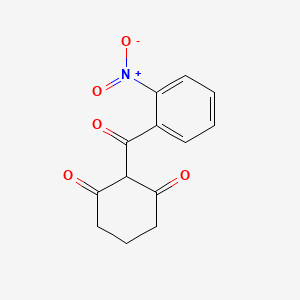 molecular formula C13H11NO5 B3061382 2-(2-Nitrobenzoyl)cyclohexane-1,3-dione CAS No. 104206-60-2