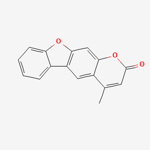molecular formula C16H10O3 B3061394 2H-Benzofuro(3,2-g)-1-benzopyran-2-one, 4-methyl- CAS No. 105290-13-9