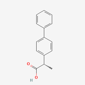molecular formula C15H14O2 B3061401 2-(1,1'-Biphenyl-4-YL)propanoic acid CAS No. 10532-14-6
