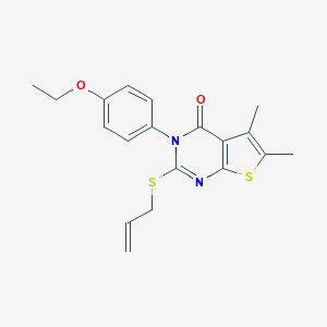 2-(allylsulfanyl)-3-(4-ethoxyphenyl)-5,6-dimethylthieno[2,3-d]pyrimidin-4(3H)-one
