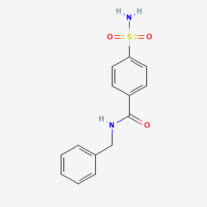 molecular formula C14H14N2O3S B3061423 n-Benzyl-4-sulfamoyl-benzamide CAS No. 107619-27-2