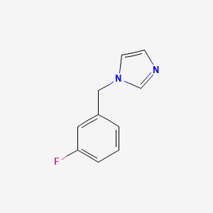 molecular formula C10H9FN2 B3061433 1-(3-Fluorobenzyl)-1H-imidazole CAS No. 109485-43-0