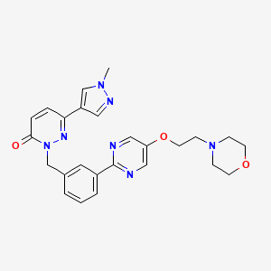 molecular formula C25H27N7O3 B3061435 Unii-gvm730chww CAS No. 1100598-15-9