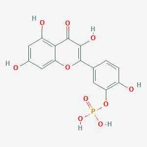 molecular formula C15H11O10P B3061452 Quercetin-3'-o-phosphate CAS No. 1111616-69-3