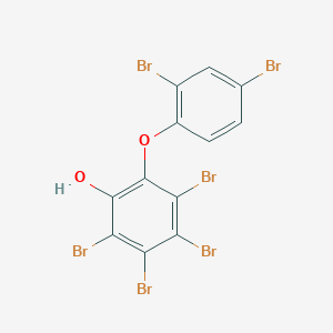 molecular formula C12H4Br6O2 B3061478 Phenol, 2,3,4,5-tetrabromo-6-(2,4-dibromophenoxy)- CAS No. 111863-67-3