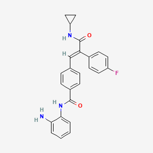 molecular formula C25H22FN3O2 B3061484 Unii-lbh89JU23C CAS No. 1147868-26-5