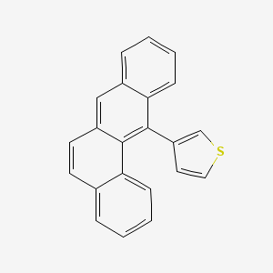 molecular formula C22H14S B3061540 3-Benzo[a]anthracen-12-ylthiophene CAS No. 1236-21-1