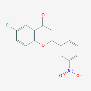 molecular formula C15H8ClNO4 B3061580 3'-Nitro-6-chloroflavone CAS No. 127767-40-2