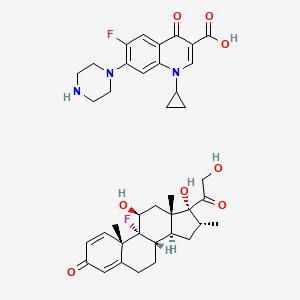 molecular formula C39H47F2N3O8 B3061602 Ciprodex CAS No. 130244-48-3