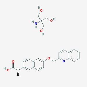 molecular formula C27H30N2O6 B3061645 Wy-50295 tromethamine CAS No. 133899-56-6