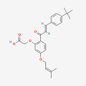 molecular formula C26H30O5 B3061648 Unii-gwl6C8maj2 CAS No. 134336-72-4