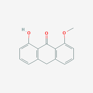molecular formula C15H12O3 B3061708 1-Hydroxy-8-methoxy-10H-anthracen-9-one CAS No. 138591-01-2