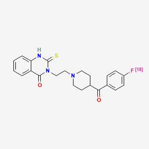 molecular formula C22H22FN3O2S B3061719 [18F]altanserin (PET ligand) CAS No. 139418-52-3