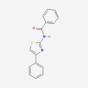 molecular formula C16H12N2OS B3061726 N-(4-phenyl-1,3-thiazol-2-yl)benzamide CAS No. 14269-45-5