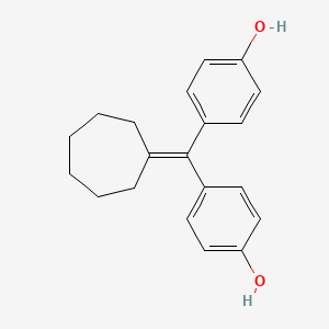 4,4'-(Cycloheptylidenemethylene)diphenol