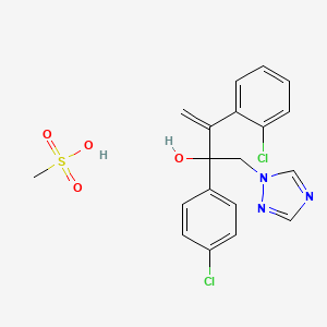 1H-1,2,4-Triazole-1-ethanol, alpha-(4-chlorophenyl)-alpha-(1-(2-chlorophenyl)ethenyl)-, methanesulfonate (1:1)