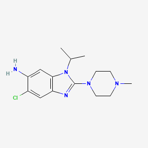 6-Amino-5-chloro-1-isopropyl-2-(4-methyl-1-piperazinyl)benzimidazole