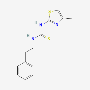 Thiourea, N-(4-methyl-2-thiazolyl)-N'-(2-phenylethyl)-