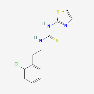 Thiourea, N-(2-(2-chlorophenyl)ethyl)-N'-2-thiazolyl-