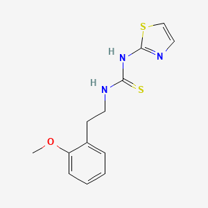 Thiourea, N-(2-(2-methoxyphenyl)ethyl)-N'-2-thiazolyl-