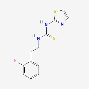 Thiourea, N-(2-(2-fluorophenyl)ethyl)-N'-2-thiazolyl-