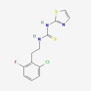 Thiourea, N-(2-(2-chloro-6-fluorophenyl)ethyl)-N'-2-thiazolyl-