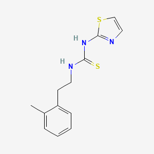 Thiourea, N-(2-(2-methylphenyl)ethyl)-N'-2-thiazolyl-