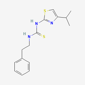 Thiourea, N-(4-(1-methylethyl)-2-thiazolyl)-N'-(2-phenylethyl)-