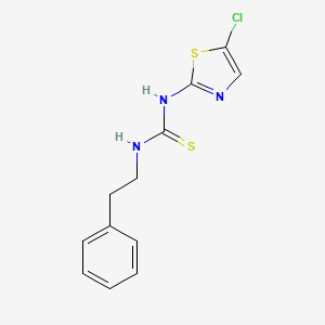 Thiourea, N-(5-chloro-2-thiazolyl)-N'-(2-phenylethyl)-