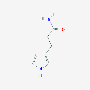 molecular formula C7H10N2O B3061921 1H-Pyrrole-3-propanamide CAS No. 152509-75-6