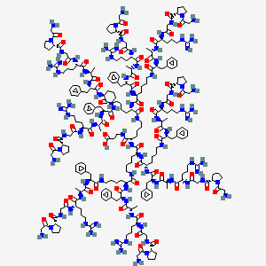 molecular formula C261H403N87O57 B3061925 (GPGRAF)8-(K4)-(K2)-K-betaA CAS No. 152926-57-3