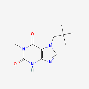 molecular formula C11H16N4O2 B3061951 1H-Purine-2,6-dione, 3,7-dihydro-7-(2,2-dimethylpropyl)-1-methyl- CAS No. 155006-67-0
