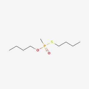 molecular formula C9H21O2PS B3061955 Phosphonothioic acid, methyl-, O,S-dibutyl ester CAS No. 15536-25-1