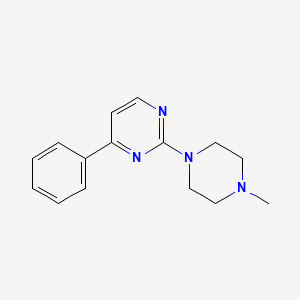molecular formula C15H18N4 B3061978 2-(4-Methylpiperazin-1-yl)-4-phenylpyrimidine CAS No. 159692-85-0