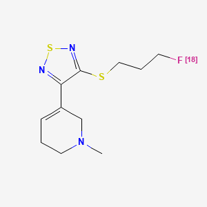 molecular formula C11H16FN3S2 B3061982 [18F]FP-Tztp CAS No. 161395-77-3