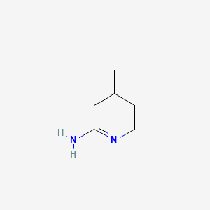 molecular formula C6H12N2 B3061999 4-甲基-2,3,4,5-四氢吡啶-6-胺 CAS No. 165383-71-1