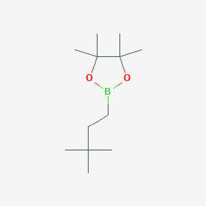 molecular formula C12H25BO2 B3062015 2-(3,3-Dimethylbutyl)-4,4,5,5-tetramethyl-1,3,2-dioxaborolane CAS No. 167692-94-6