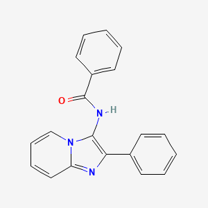 molecular formula C20H15N3O B3062057 N-(2-phenylimidazo[1,2-a]pyridin-3-yl)benzamide CAS No. 171628-57-2
