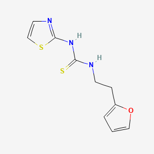 Thiourea, N-(2-(2-furanyl)ethyl)-N'-2-thiazolyl-